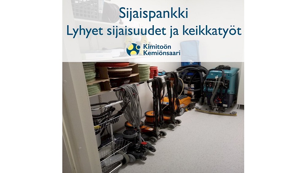 Siivoushenkilökunta, keikkatyöt - Kemiönsaaren kunta